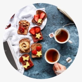 Breakfast Vegan Recipes - Tea With Laptop Background, HD Png Download, Free Download