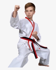 Teen Boy In Karate Stance - Karate, HD Png Download, Free Download