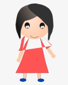 Girl In Red Dress - Dress, HD Png Download, Free Download