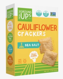 From The Ground Up Cauliflower Crackers - Crisp Bread, HD Png Download, Free Download