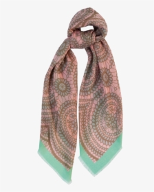 Image Of Lace Pink Mint Wool - Scarf, HD Png Download, Free Download