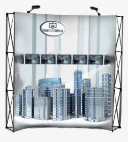 Trade Show Display 3 Panel Curved - Shelf, HD Png Download, Free Download