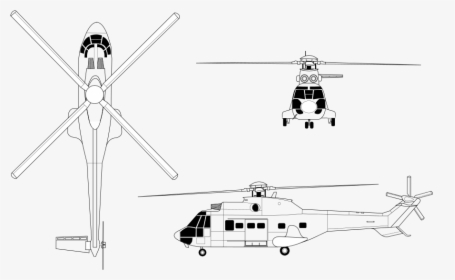 Puma Helicopter Vector, HD Png Download, Free Download