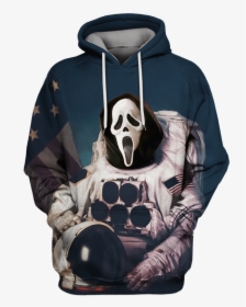 Gearhuman 3d Ghostface Astronaut Custom T-shirt - Cat Astronaut Painting, HD Png Download, Free Download