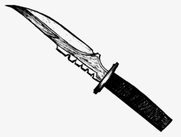 Drawing Knives Design - Knife Drawing Png, Transparent Png, Free Download