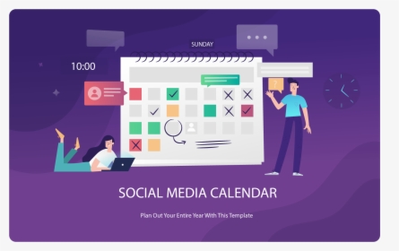 Social Media Calendar - Freepik Time Management, HD Png Download, Free Download