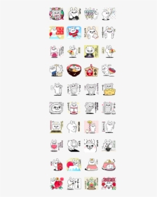Rabbit 100% New Year"s Gift Stickers Line Sticker Gif, HD Png Download, Free Download