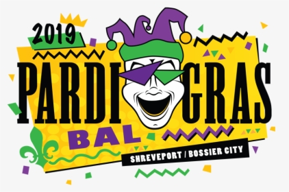 Mardi Gras 2019 Clipart Heart Pardi Gras Bal Shreveport - Pardi Gras, HD Png Download, Free Download