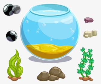 Clip Art Royalty Free Library Icon Fish Tank Transprent - Cartoon Aquarium Png, Transparent Png, Free Download