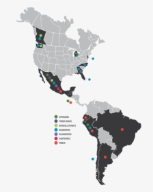 Growers-map - Fair Trade Coffee Latin America, HD Png Download, Free Download