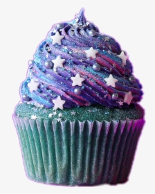 Vector Freeuse Stock Purple Cupcakes Clipart - Galaxy Cupcake, HD Png Download, Free Download