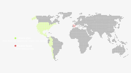 Mapa Puntos Presencia Aikiu - World Map, HD Png Download, Free Download