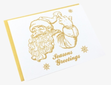Salty Santa Christmas Card - Illustration, HD Png Download, Free Download