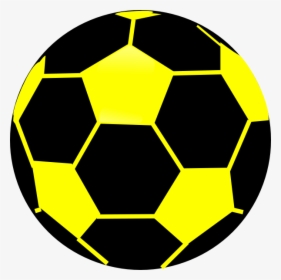 Black And Yellow Soccer Ball, HD Png Download, Free Download