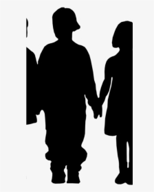 Silhouette Children Clipart , Png Download - Transparent Children Silhouette Vector, Png Download, Free Download