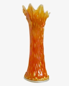 Northwood Tree Trunk Marigold On Milk Glass M - Vase, HD Png Download, Free Download