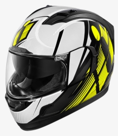 Icon Primary Alliance Gt High Vis Yellow Drop Shield - Hi Vis Motorcycle Helmet, HD Png Download, Free Download