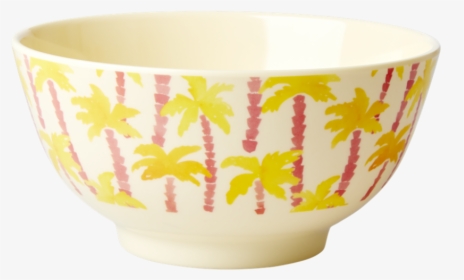 Palm Tree Print Melamine Bowl By Rice Dk - Bowl, HD Png Download, Free Download
