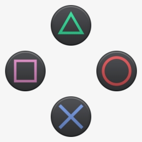 #buttons #botões #botão #button #ps1 #playstation #console - Playstation Controller Buttons Vector, HD Png Download, Free Download