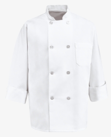 Chef Designs Eight Pearl Button Chef Coat - Chef Button Up Shirt, HD Png Download, Free Download
