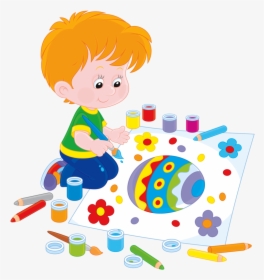 Фотки Education Clipart, Class Decoration, School Decorations, - Clipart Child Painting, HD Png Download, Free Download