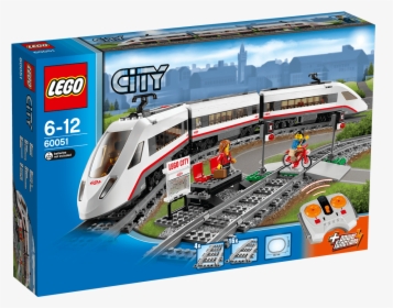 Lego City 60051 High Speed Passenger Train Set, HD Png Download, Free Download