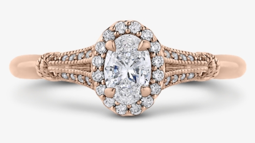 Oval Diamond Gold Engagement Rings, HD Png Download, Free Download