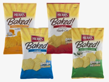 Herr"s Baked Potato Crisps- Available In Four Delicious - Herr's, HD Png Download, Free Download