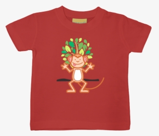 Funny Monkey Baby T-shirt - Portable Network Graphics, HD Png Download, Free Download
