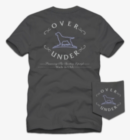 Over Under Short Sleeve Antique Logo Outline T-shirt - Active Shirt, HD Png Download, Free Download
