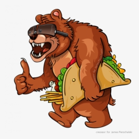 Taco Bear - Cartoon, HD Png Download, Free Download