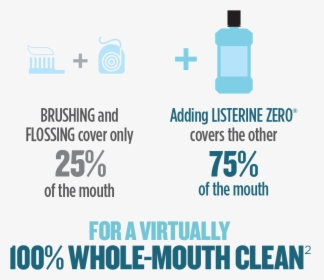 Brushing And Flossing Cover Only 25% Of The Mouth - Graphic Design, HD Png Download, Free Download