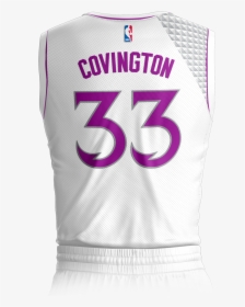 Minnesota Timberwolves Earned Edition Jersey Back - Timberwolves White Violet Jersey Back, HD Png Download, Free Download