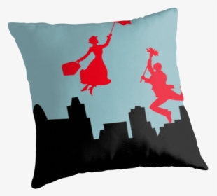 Mary Poppins Throw Pillows T-shirt Cushion - Mary Poppins Musical, HD Png Download, Free Download