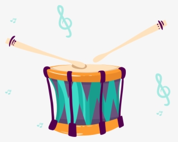 Instrument Clipart Hand Drum - Drum Cartoon Png, Transparent Png, Free Download