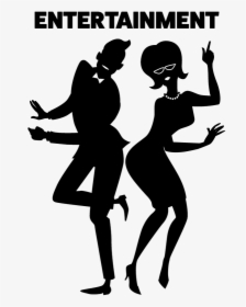 Twist Dance Silhouette - Twist Dance Png, Transparent Png, Free Download