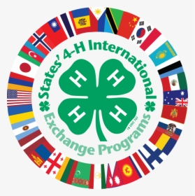 States" 4-h 32 Flags Logo - 4 H Clover, HD Png Download, Free Download