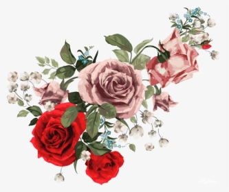 Format Top, Narisovannye Flowers, Background V - Floral Rose Designs For Digital Textile Printing, HD Png Download, Free Download