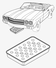 Line Art,angle,area - Classic Car, HD Png Download, Free Download