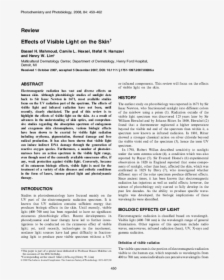 Effects Of Visible Light On Humans, HD Png Download, Free Download