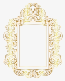 Decorative Gold Frame Border Clipart Image, HD Png Download, Free Download