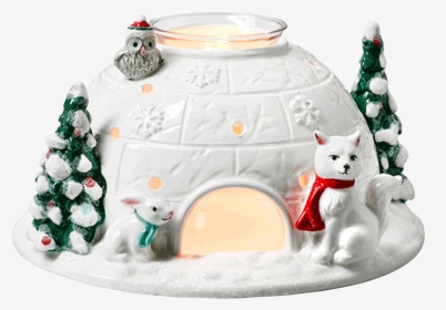 Holiday Partylite Winter Snow Tree Tealight Holder - Partylite Porte Lampion Igloo Magique, HD Png Download, Free Download