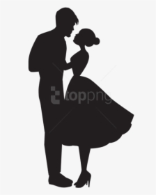 Free Png Love Couple Silhouette Png Png - Couple Silhouette Clip Art, Transparent Png, Free Download