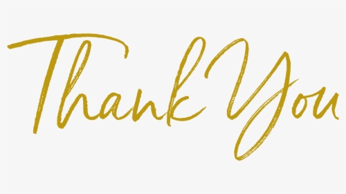 Gold Thank You Png Transparent, Png Download, Free Download