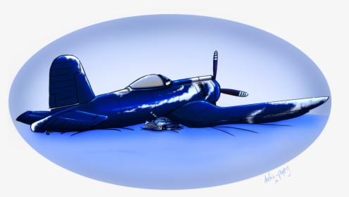 Plane Clipart Corsair - Propeller, HD Png Download, Free Download