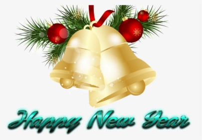Happy New Year Png Free Background - Christmas Jingle Bell Png, Transparent Png, Free Download