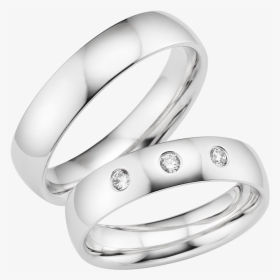 Silver Drawing Couple Ring - Engagement Ring, HD Png Download, Free Download