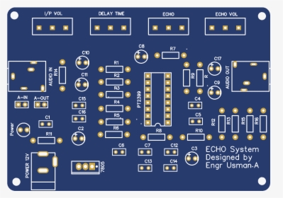 Echo Circuit Board Diagram, HD Png Download, Free Download