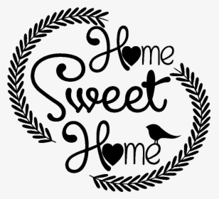 Sticker Home Sweet Home Lauriers Ambiance Sticker Kc10785 - Illustration, HD Png Download, Free Download