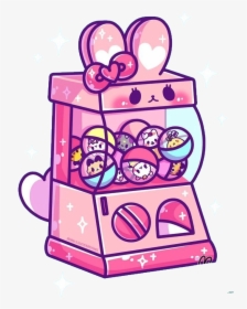 #kawaii #pink #cute #bunny #cute #freetoedit - Lukisan Di 2019 Illustration Chibi Dan Binatang, HD Png Download, Free Download